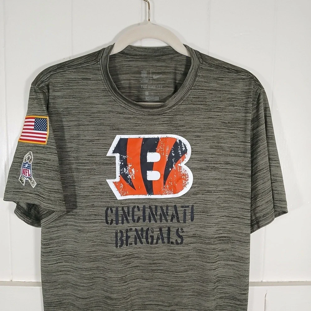 Nike Cincinnati Bengals Salute to Service T-Shirt Mens‎ Large Military NST6-3JG